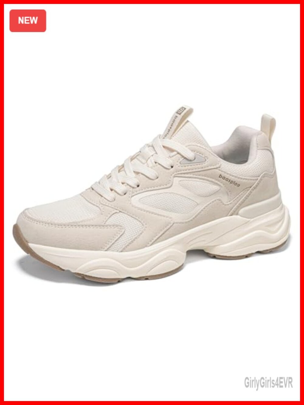 Chunky Platform Sneakers Cushioned Walking Gym Tennis Shoes Lace Up